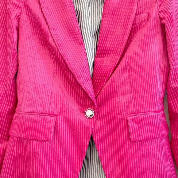 Veronica Beard Lia Corduroy Dickey Jacket Pink 2 - Picture 6 of 13